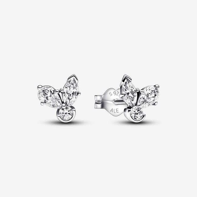 Pandora Moments Sparkling Herbarium Cluster Stud Earrings