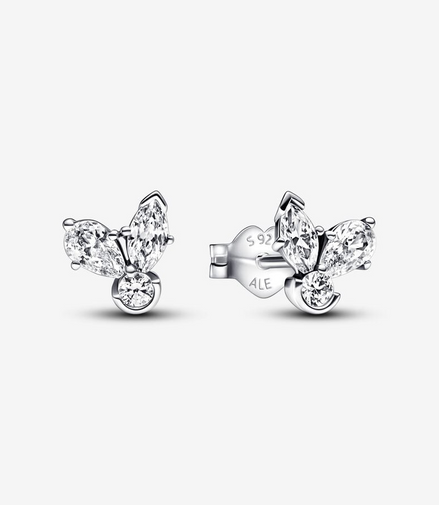 Pandora Moments Sparkling Herbarium Cluster Stud Earrings