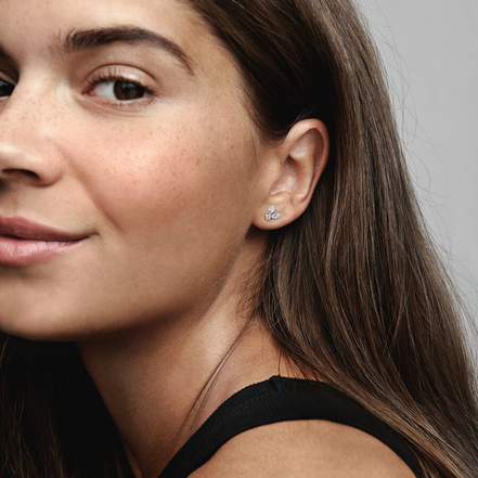 Pandora Moments Sparkling Herbarium Cluster Stud Earrings