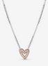 Pandora Moments Sparkling Freehand Heart Necklace