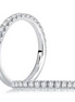 A.JAFFE 14K White Gold Diamond Halfway Band