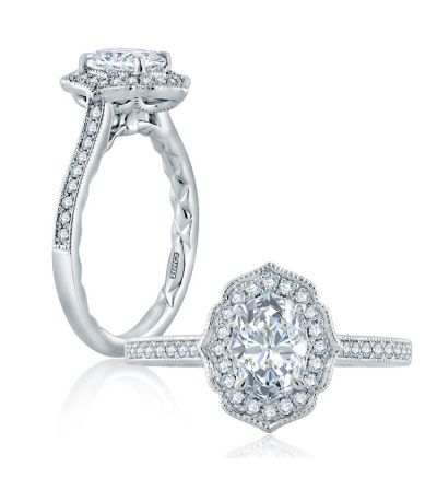 A.JAFFE 14K Classic Engagement Ring
