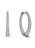Lafonn 25MM Simulated Diamond Inside Out Hoop Earrings