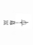14K White Gold And 1.08 CT Diamond Stud Earrings