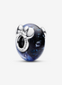 Disney Pandora Mickey Mouse & Minnie Mouse Blue Murano Glass Charm