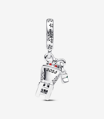Pandora Moments Christmas Sleigh  Dangle Charm