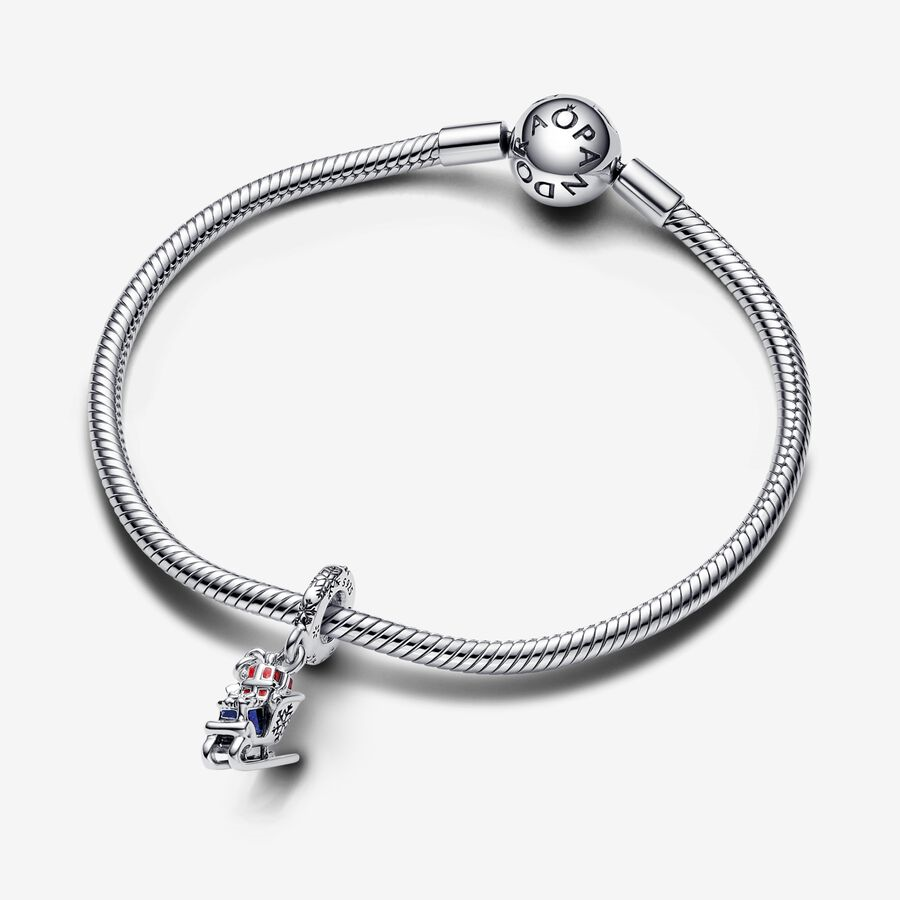 Pandora Moments Christmas Sleigh  Dangle Charm