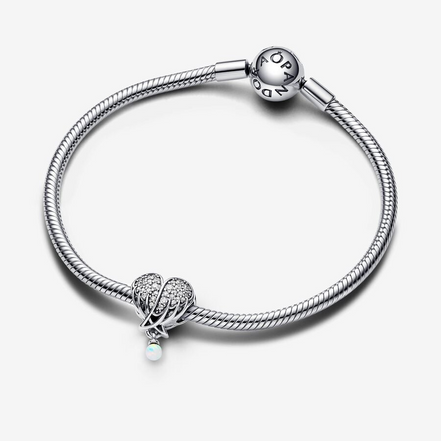 Pandora Moments Sparkling Angel Wings & Heart Charm