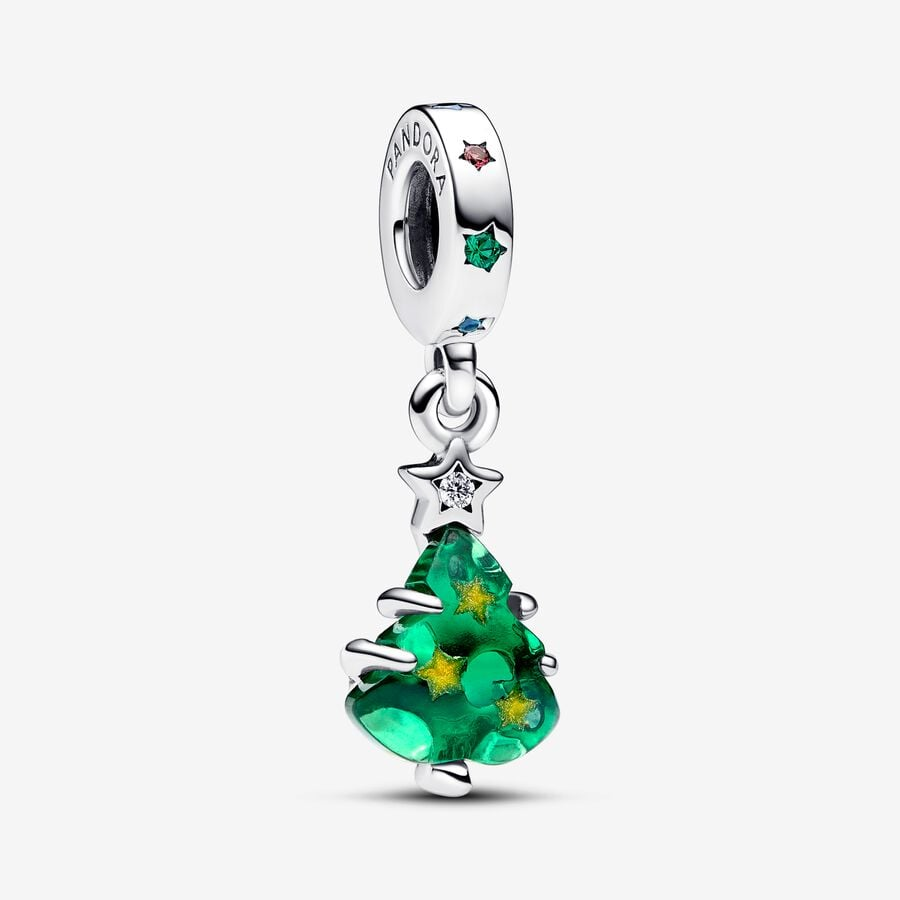 Pandora Moments Sparkling Christmas Tree Dangle Charm
