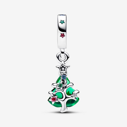 Pandora Moments Sparkling Christmas Tree Dangle Charm