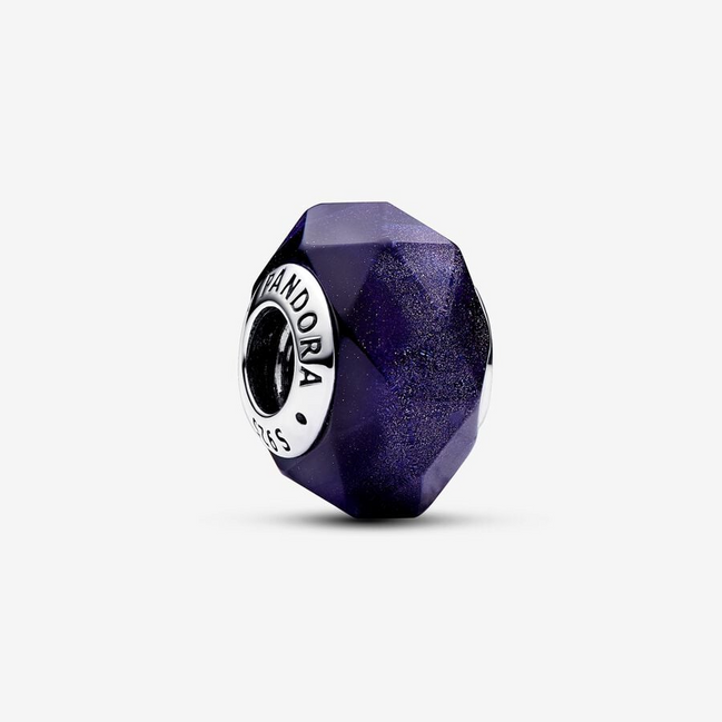 Pandora Moments Faceted Purple Murano Glass Charm