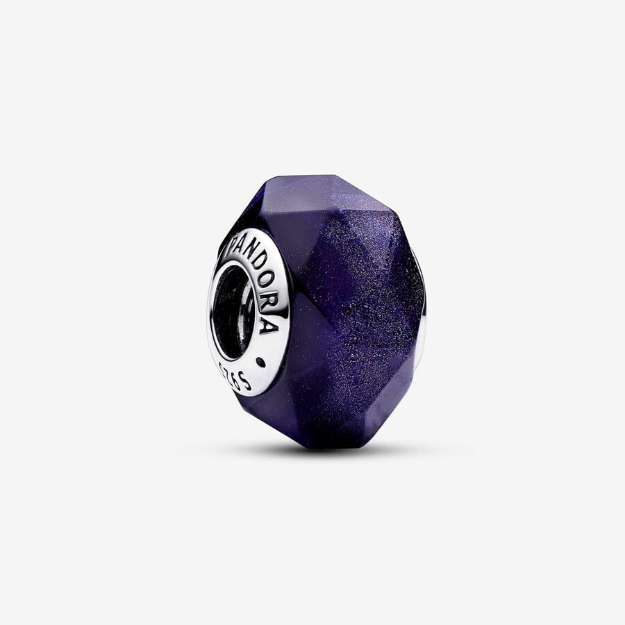Pandora Moments Faceted Purple Murano Glass Charm