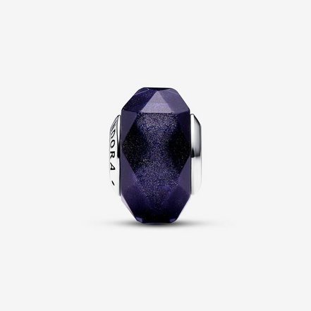 Pandora Moments Faceted Purple Murano Glass Charm