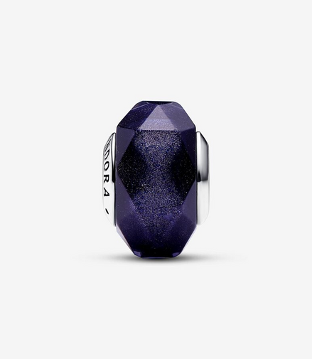 Pandora Moments Faceted Purple Murano Glass Charm