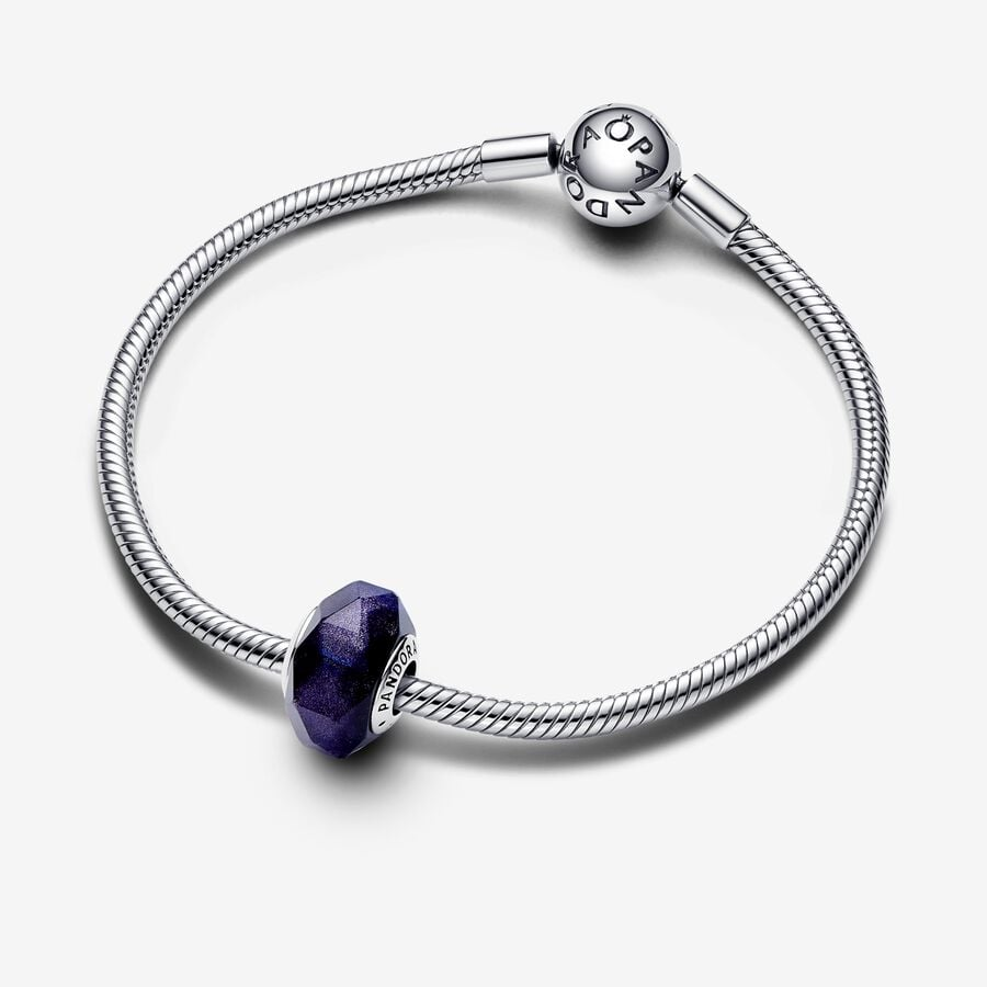 Pandora Moments Faceted Purple Murano Glass Charm