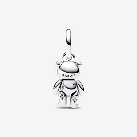 Pandora Moments Movable Teddy Bear Dangle Charm