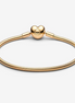 Pandora Moments Heart Clasp Snake Chain Bracelet Size 18