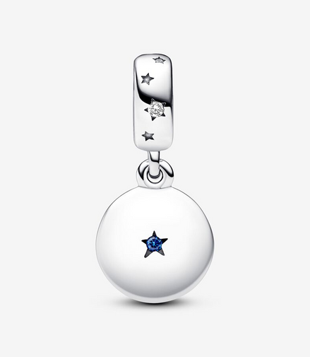 Pandora Moments "Family" Love Double Dangle Charm