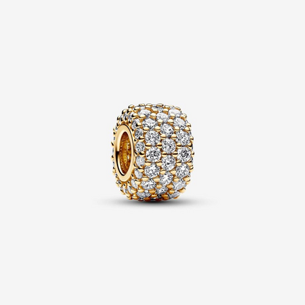 Pandora Timeless Sparkling Pavé Triple-Row Charm