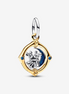 Pandora Disney Mickey Mouse & Minnie Mouse Two-Tone Spinning Moon Dangle Charm