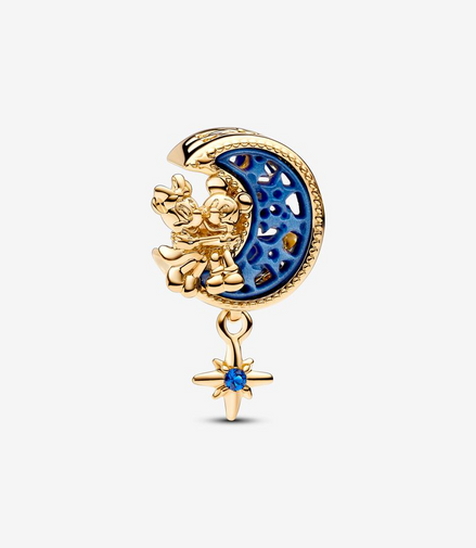 Pandora Disney Mickey Mouse & Minnie Mouse Crescent Moon Charm