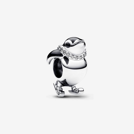 Pandora Moments Skiing Penguin Charm