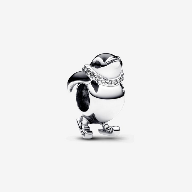 Pandora Moments Skiing Penguin Charm