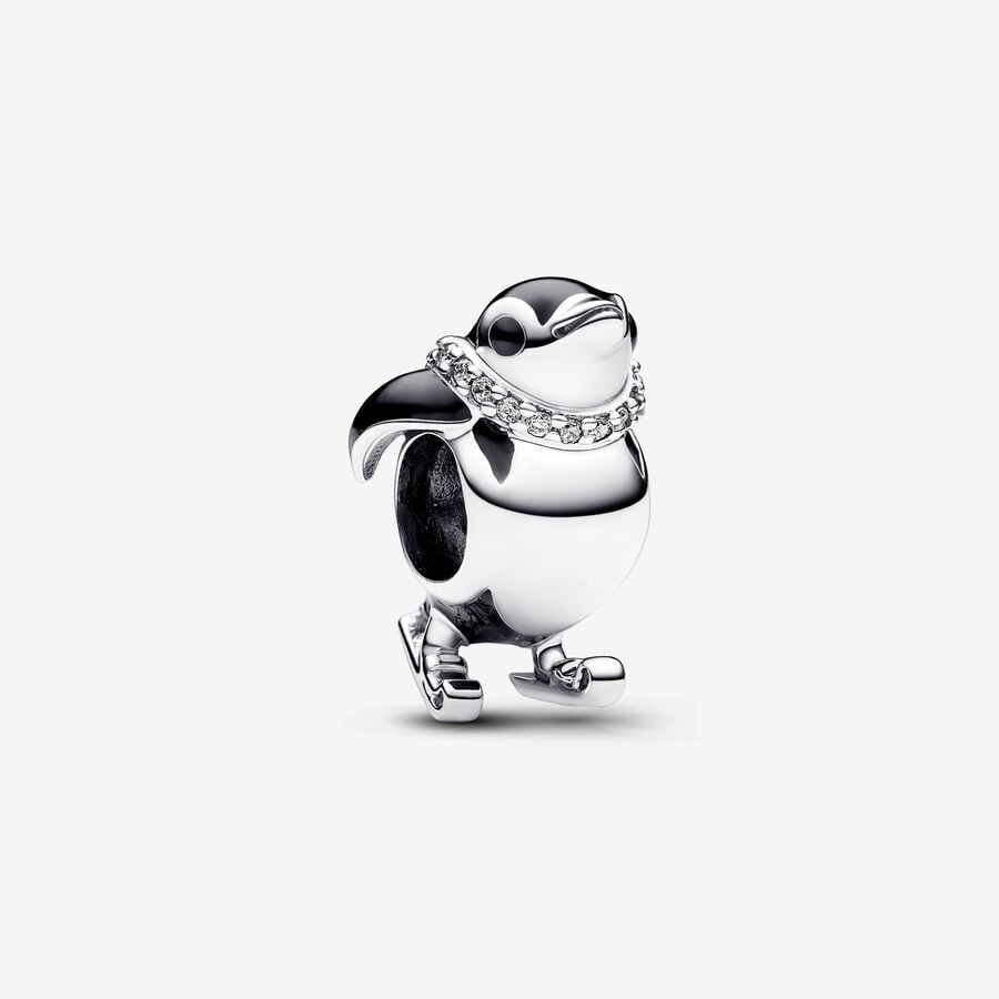 Pandora Moments Skiing Penguin Charm