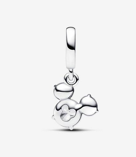 Disney X Pandora Mickey Mouse Sparkling Head Silhouette Dangle Charm