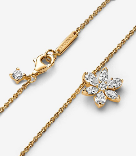 Pandora Timeless Sparkling Herbarium Cluster Pendant Necklace