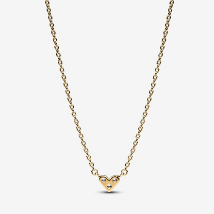 Pandora Timeless Triple Stone Heart Collier Necklace