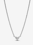 Pandora Timeless Triple Stone Heart Collier Necklace