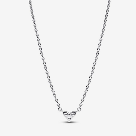 Pandora Timeless Triple Stone Heart Collier Necklace