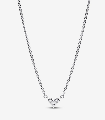 Pandora Timeless Triple Stone Heart Collier Necklace