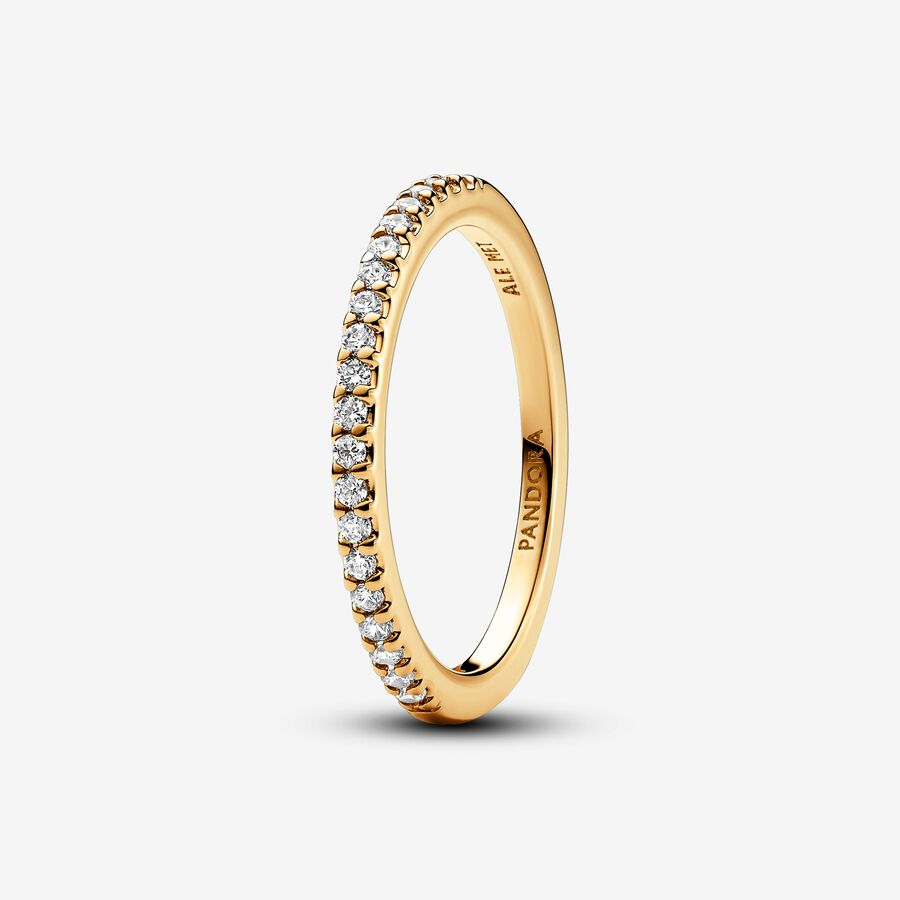 Pandora Timeless Sparkling Band Ring Size 7.5