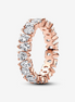 Pandora Timeless Alternating Sparkling Band Ring Size 6