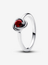 Pandora Moments January Red Eternity Circle Ring Size 7