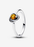 Pandora Moments November Honey Eternity Circle Ring Size 7.5