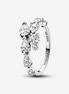 Pandora Timeless Sparkling Overlapping Band Ring Size 6