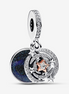 Pandora Moments Two-Tone Shooting Star Double Dangle Charm