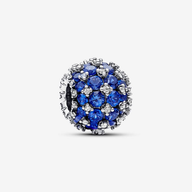 Pandora Moments Sparkling Pavé Round Blue Charm