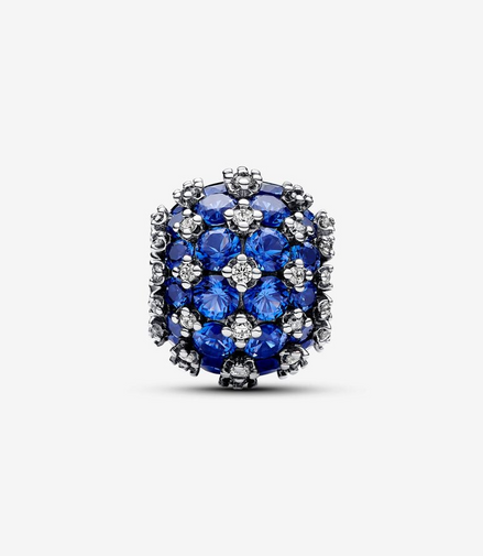 Pandora Moments Sparkling Pavé Round Blue Charm