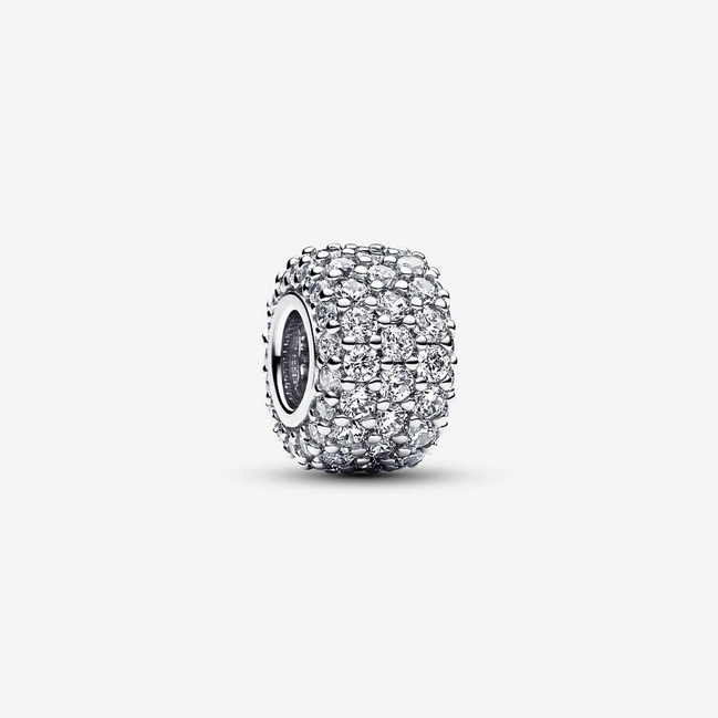 Pandora Timeless  Sparkling Pavé Triple-Row Charm