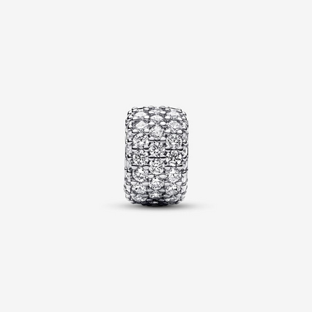 Pandora Timeless  Sparkling Pavé Triple-Row Charm