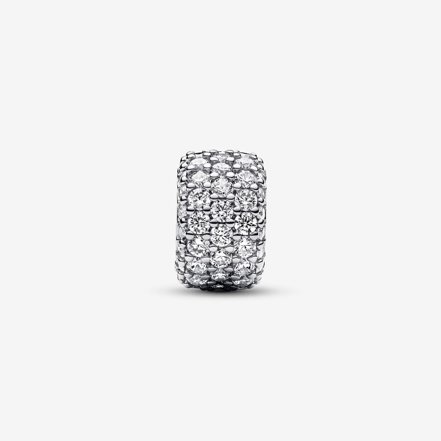 Pandora Timeless  Sparkling Pavé Triple-Row Charm