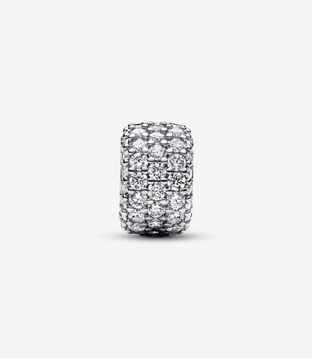 Pandora Timeless  Sparkling Pavé Triple-Row Charm