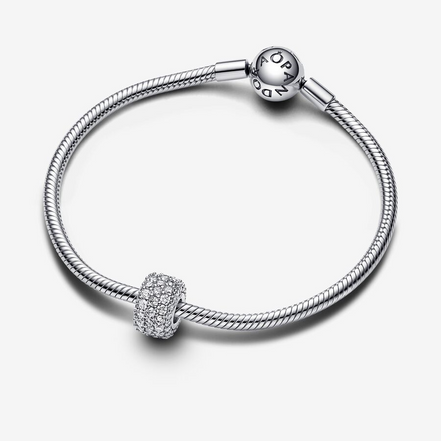 Pandora Timeless  Sparkling Pavé Triple-Row Charm