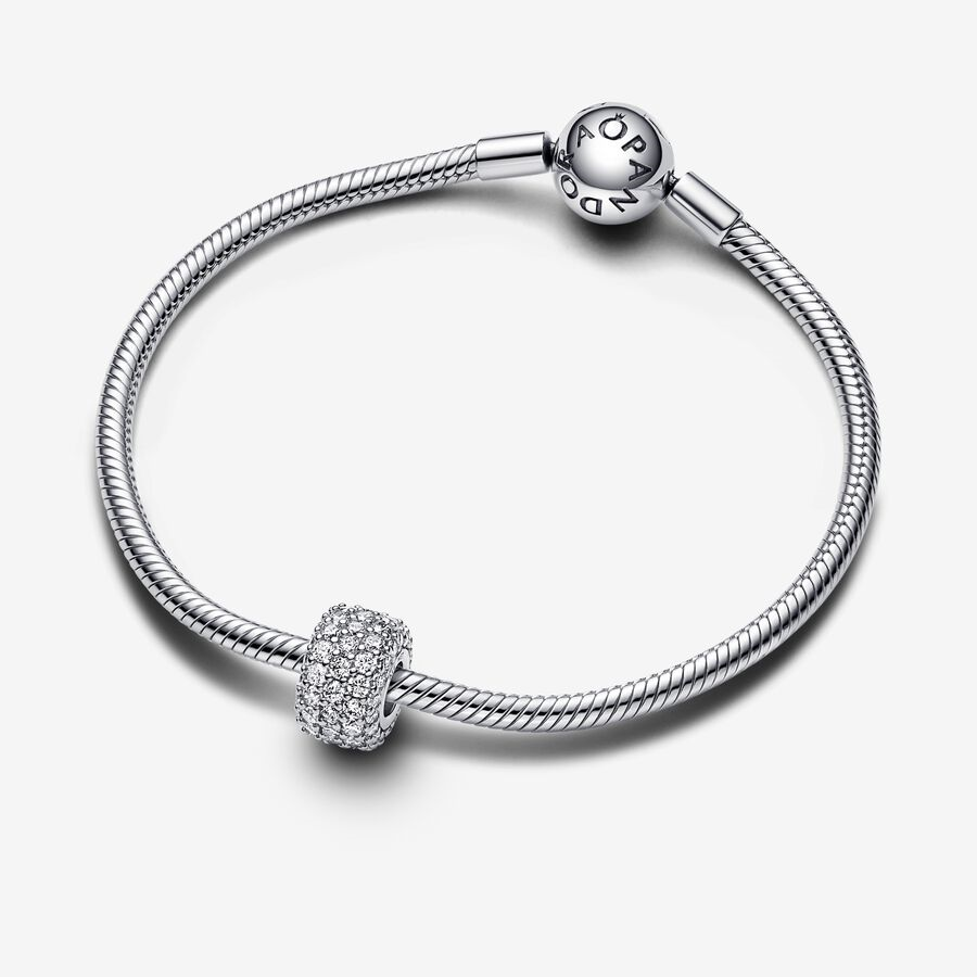 Pandora Timeless  Sparkling Pavé Triple-Row Charm