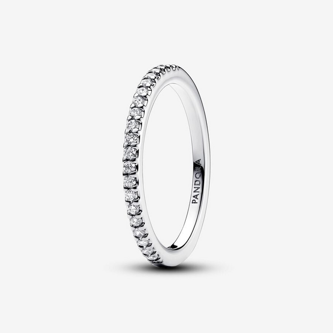 Pandora Timeless Sparkling Band Ring Size 8.5