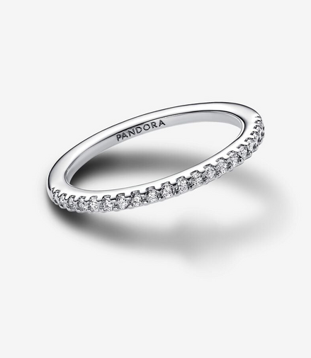 Pandora Timeless Sparkling Band Ring Size 8.5